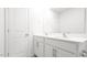 Modern bathroom with double vanity and mirror at 161 Blair Grove Ct, Burlington, NC 27215