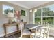 Breakfast nook with large windows and view at 3455 Piedmont Dr, Raleigh, NC 27604
