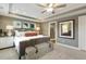 Spacious main bedroom with tray ceiling and en-suite bathroom at 3455 Piedmont Dr, Raleigh, NC 27604
