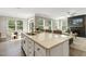 Spacious kitchen with large island and granite countertops at 3455 Piedmont Dr, Raleigh, NC 27604