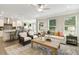 Modern kitchen with island and stainless steel appliances at 3455 Piedmont Dr, Raleigh, NC 27604