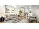 Bright living room features an open floor plan, neutral colors, and a comfortable seating area at 106 Broadway St # 101, Durham, NC 27701
