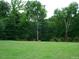 Large grassy area with mature trees and a peaceful river in the background at 236 Olde Ferry Ln, Dunn, NC 28334