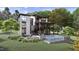 Luxury home showcasing a stunning pool and patio area at 114 Mountaintop Cir, Pittsboro, NC 27312