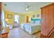 Bedroom with twin beds, and ample floor space at 144A Celebrity Dairy Way, Siler City, NC 27344