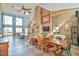 Long table in a large dining room with fireplace at 144A Celebrity Dairy Way, Siler City, NC 27344