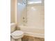 Bathroom with a bathtub, shower, and tiled flooring at 122 Vega Loop # 61, Sanford, NC 27330