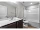 Bathroom with tub, shower, and vanity at 540 Husketh Rd, Youngsville, NC 27596