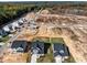 Aerial view of new houses under construction and completed homes at 545 Husketh Rd, Youngsville, NC 27596