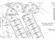 Plat map of a residential development showing lot sizes and boundaries at 117 Vega Loop # 68, Sanford, NC 27330