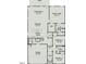 One-story floor plan featuring an open concept kitchen and Gathering room at 117 Vega Loop # 68, Sanford, NC 27330