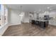 Bright dining area with hardwood floors and chandelier at 86 Brooklynn Trl, Angier, NC 27501