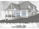 Model view of the home's rear facade at 151 Swan Lake, Chapel Hill, NC 27517