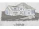Model view of the home's front facade at 151 Swan Lake, Chapel Hill, NC 27517
