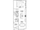 Open floor plan with living room, kitchen, dining area, office, and powder room at 810 Maple Berry Ln # 106, Raleigh, NC 27607