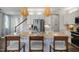 Modern kitchen with large island, stainless steel appliances, and granite countertops at 156 Pinkie Ln, Garner, NC 27529