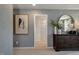 Main bath with a large vanity and walk-in shower at 156 Pinkie Ln, Garner, NC 27529