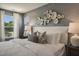 Main bedroom with decorative wall art and plush bedding at 156 Pinkie Ln, Garner, NC 27529