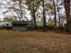 Backyard with storage shed and basketball hoop at 3007 Old Raleigh Rd, Apex, NC 27502