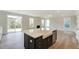Kitchen island with sink and farm style sink at 2023 Seneca Dr # 32, Raleigh, NC 27604