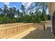 Deck with wooded backdrop at 190 Whistlers Cv, Louisburg, NC 27549