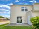 Private patio with sliding glass door access from interior at 3915 Swinton St, Raleigh, NC 27616