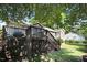 Spacious deck with stairs and built-in grill, perfect for outdoor entertaining at 221 Southerby Dr, Garner, NC 27529