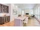 Kitchen features a wine cooler, and is open to the dining area at 1817 N Lakeshore Dr, Chapel Hill, NC 27514