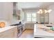 Modern kitchen with stainless steel appliances and light gray cabinets at 1817 N Lakeshore Dr, Chapel Hill, NC 27514