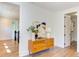 Light and airy hallway with built-in storage at 1817 N Lakeshore Dr, Chapel Hill, NC 27514