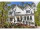 Stunning two story farmhouse exterior at 1817 N Lakeshore Dr, Chapel Hill, NC 27514