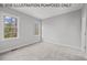 Bright bedroom with neutral walls, plush carpeting, and large windows at 210 Lilliput Ln, Wake Forest, NC 27587