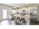 Bright hallway with access to powder room and living areas at 401 Shorthorn Dr, Wake Forest, NC 27587