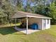 Detached workshop with covered parking and additional storage at 3721 Brightwood Ln, Durham, NC 27703