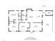 Floor plan depicting a house with various rooms, including living room, bedrooms, kitchen, and bathrooms at 3721 Brightwood Ln, Durham, NC 27703