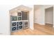 Built-in wine rack and wine cooler at 242 Lakestone Estates, Pittsboro, NC 27312