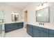 Spacious bathroom with dual vanities and a large shower at 242 Lakestone Estates, Pittsboro, NC 27312