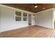 Wooden deck with access to the interior of the house at 242 Lakestone Estates, Pittsboro, NC 27312