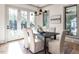 Bright dining room with a view of the backyard at 1113 Destination Dr, Apex, NC 27523