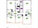 Second floor plan featuring four bedrooms and two bathrooms at 260 Chestnut Oak Ln, Lillington, NC 27546
