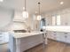 Bright white kitchen with an expansive island and high-end appliances at 4800 Latimer Rd, Raleigh, NC 27609