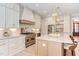 Spacious kitchen with white cabinets and a large island at 40 Harvest View Way, Franklinton, NC 27525