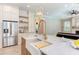 Kitchen features a farmhouse sink and a large island at 40 Harvest View Way, Franklinton, NC 27525