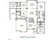 First floor plan showcasing kitchen, Gathering room, Primary suite, and garage at 1329 Sanctuary Pond Dr, Raleigh, NC 27603