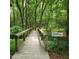 Scenic boardwalk trail through lush woods at 1329 Sanctuary Pond Dr, Raleigh, NC 27603