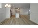 Bright dining room with white walls and hardwood floors at 154 Swain St, Clayton, NC 27527