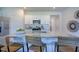 Kitchen island with granite countertop and breakfast bar at 1231 Middlecrest Dr, Rocky Mount, NC 27804