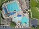 Resort-style pool area with lap pool, leisure pool and water slide at 3102 Castlerock Dr # 2, Burlington, NC 27215