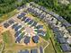 Aerial view of a beautiful community with many homes and landscaping at 3102 Castlerock Dr # 2, Burlington, NC 27215