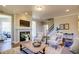 Spacious living room with fireplace, hardwood floors, and comfortable seating at 3102 Castlerock Dr # 2, Burlington, NC 27215